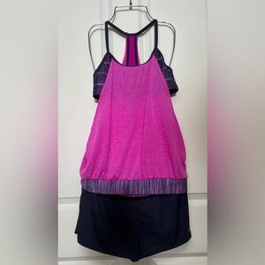 Nike 2-piece Pink and Gray Women's Tank Top and shorts